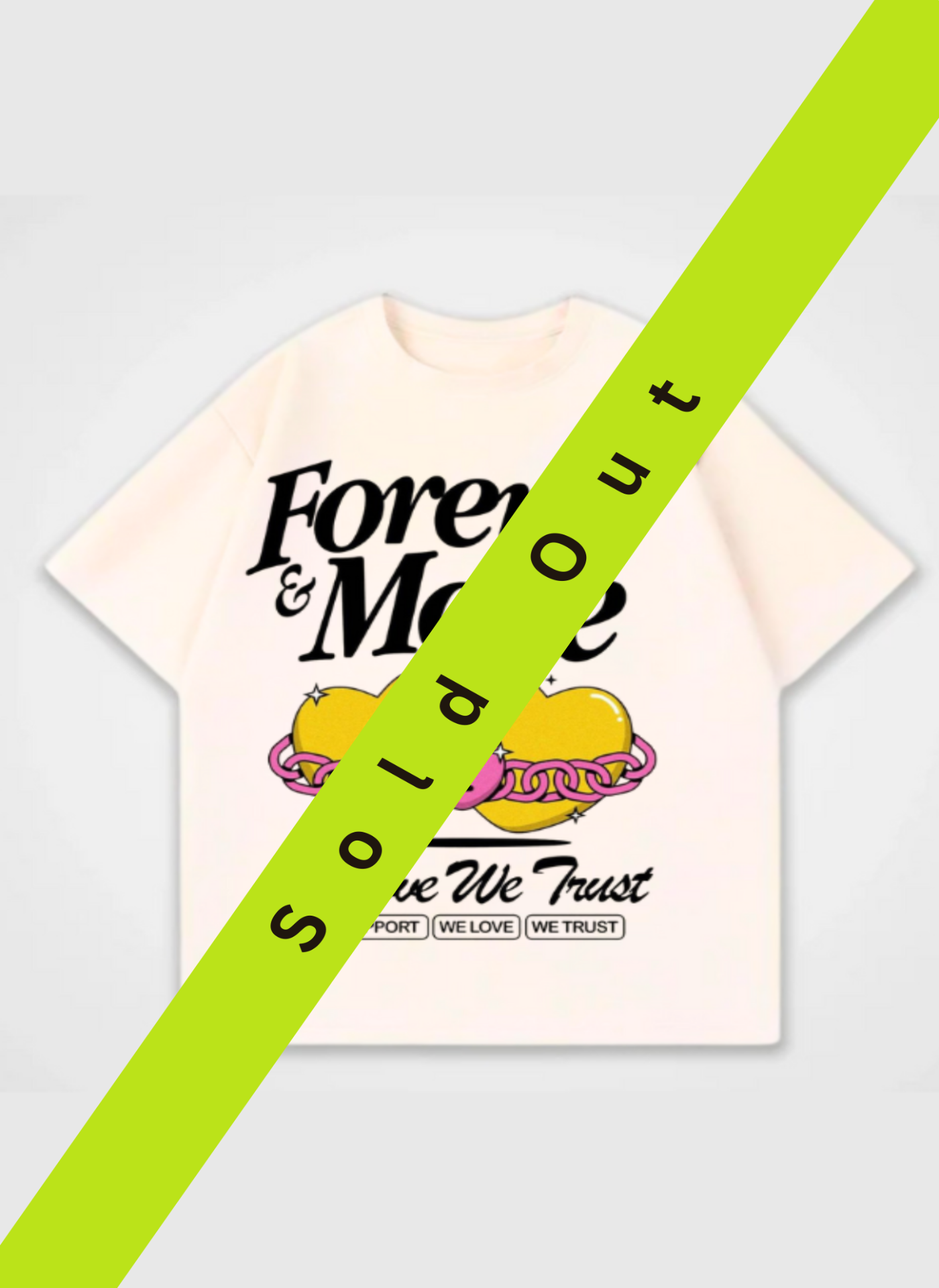 Forever & More Front Print Oversized T-Shirt