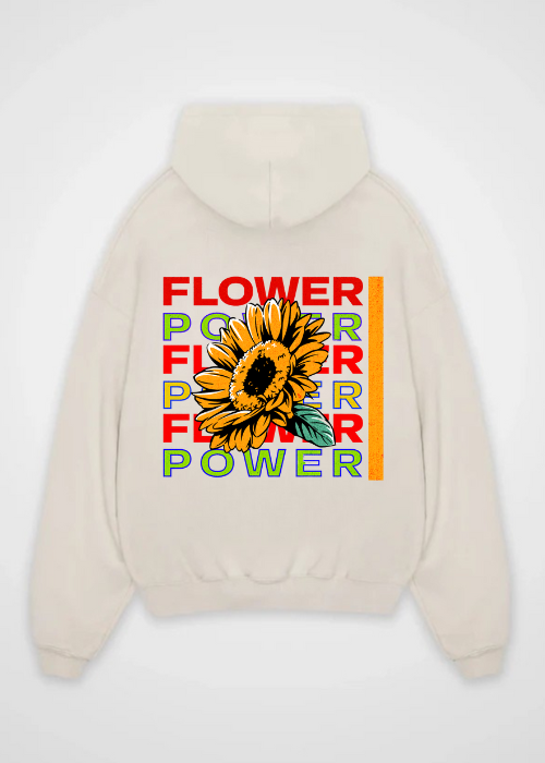 Flower Power Backprint Hoodie