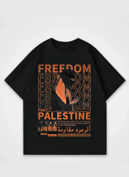 Oversize-Hemd „Freedom“ mit Frontprint 