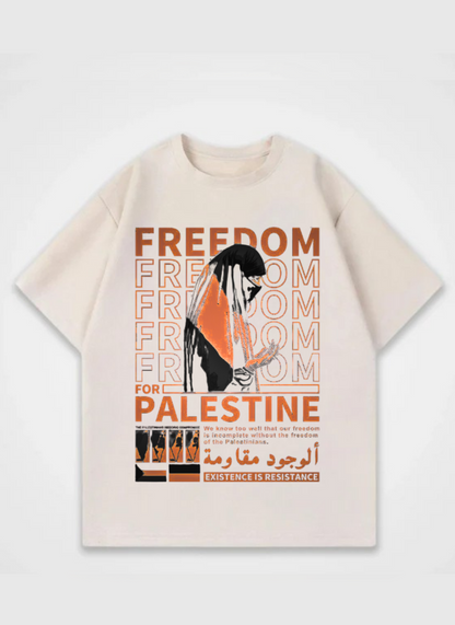 Oversize-Hemd „Freedom“ mit Frontprint 