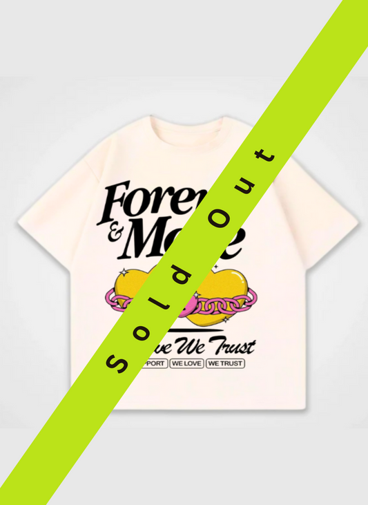 Forever & More Front Print Oversized T-Shirt
