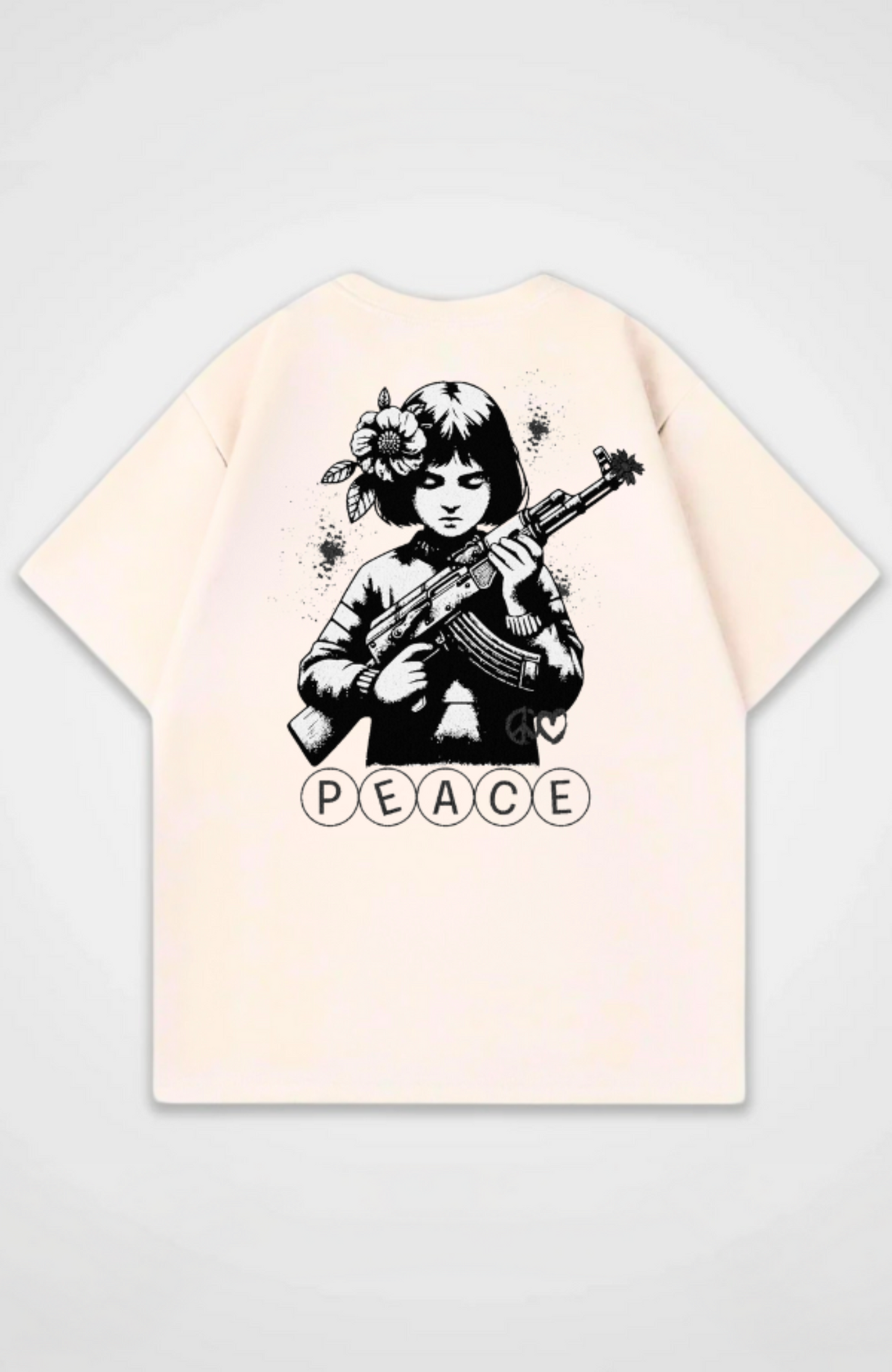 T-shirt surdimensionné Stanley Stella à imprimé fleurs de la paix 