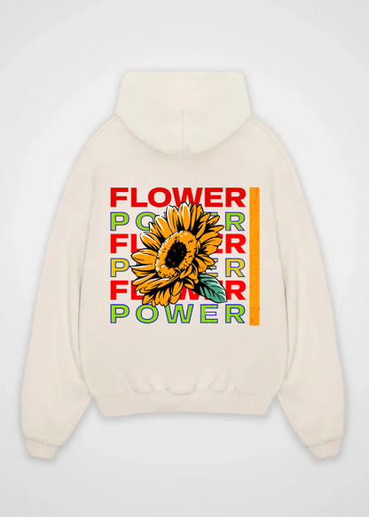 Flower Power Backprint Hoodie