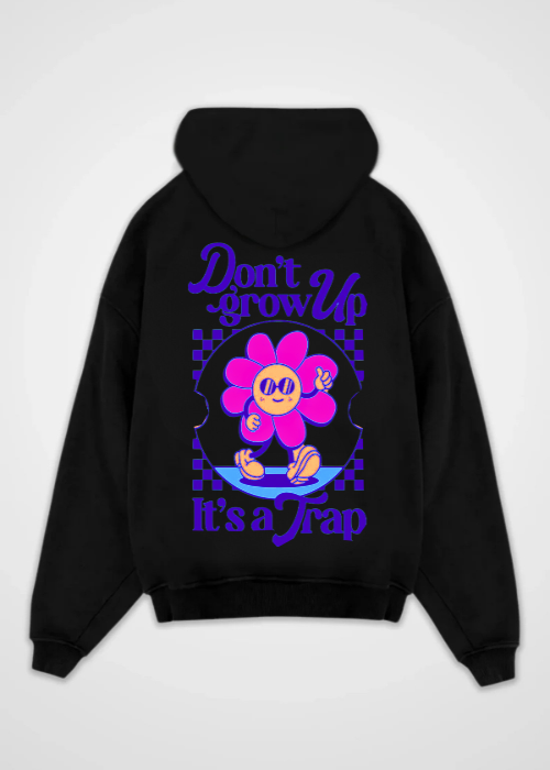 Oversize-Hoodie „Dont Grow Up“ mit Rückenaufdruck 